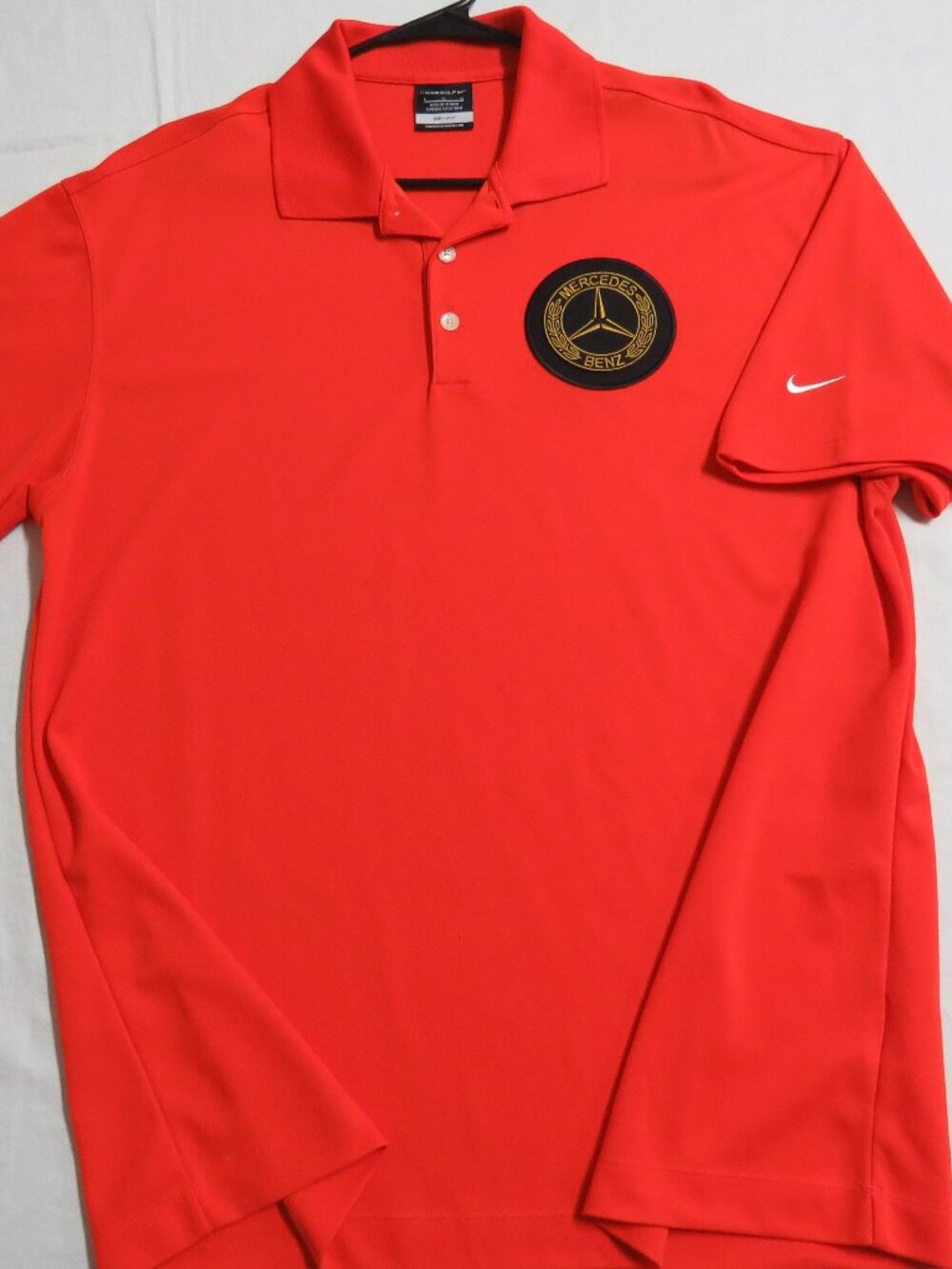 S-2XL MERCEDES Nike Dri-Fit Men's #61R Golf Polo Shirt